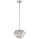 Amsterdam 1 Light 10 inch Brushed Nickel Mini Pendant Ceiling Light