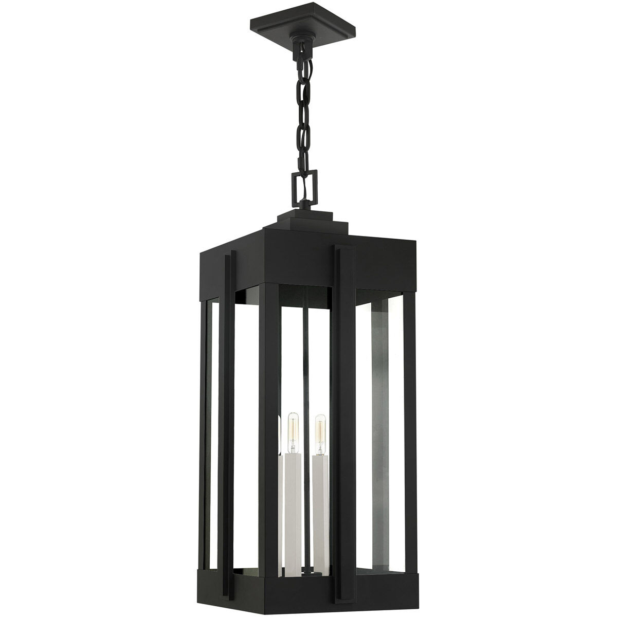 Lexington 4 Light 13 inch Black Outdoor Pendant Lantern