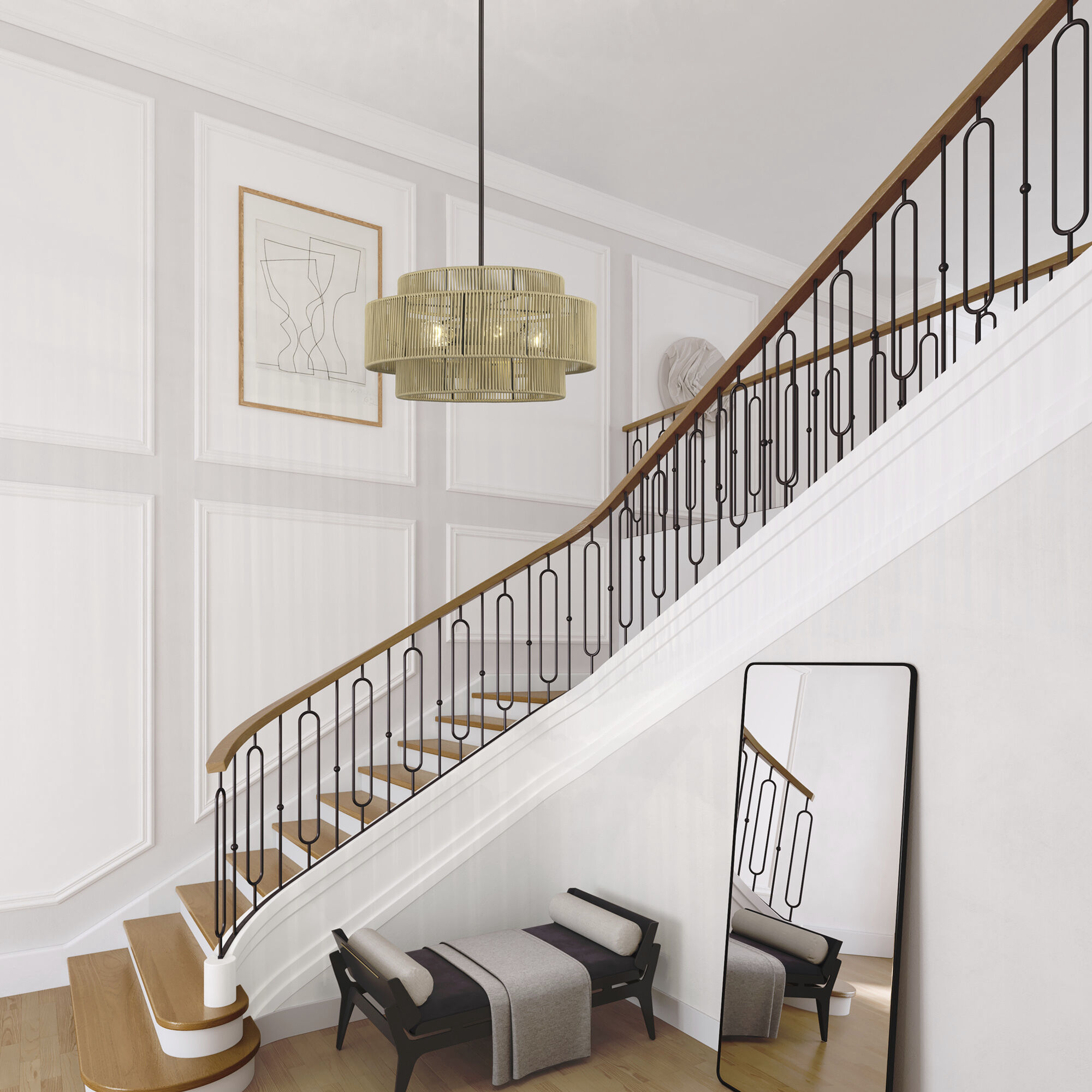 Acordia 5 Light 22 inch English Bronze Pendant Chandelier Ceiling Light