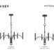 Wisteria 6 Light 26 inch Scandinavian Gray Chandelier Ceiling Light