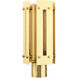 Utrecht 1 Light 16 inch Satin Brass Outdoor Post Top Lantern