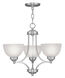 Somerset 3 Light 20 inch Brushed Nickel Chandelier Ceiling Light