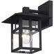 Crestlake 1 Light 9.5 inch Textured Black Outdoor Wall Lantern