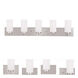 West Lake 5 Light 35 inch Brushed Nickel Vanity Sconce Wall Light