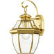Monterey 1 Light 13 inch Polished Brass Outdoor Wall Lantern