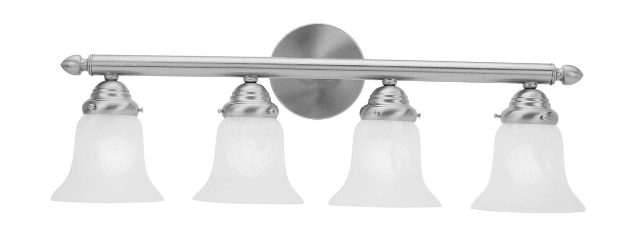 Neptune 4 Light 24 inch Brushed Nickel Bath Vanity Wall Light