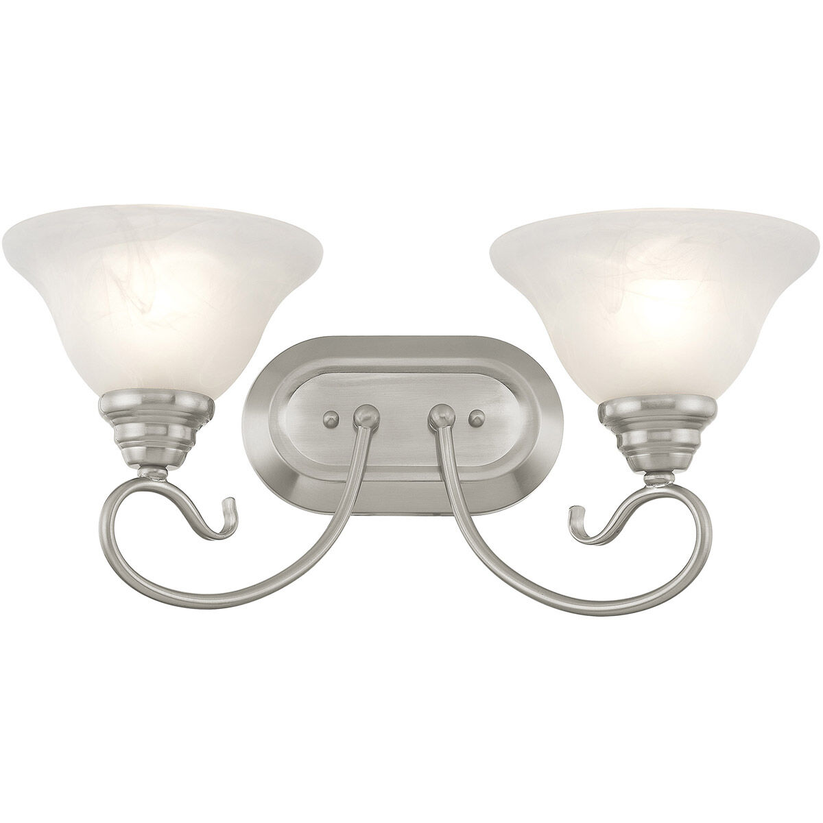 Coronado 2 Light 19 inch Brushed Nickel Bath Vanity Wall Light