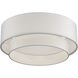 Manorwood 3 Light 18 inch Soft Gold Semi-Flush Ceiling Light