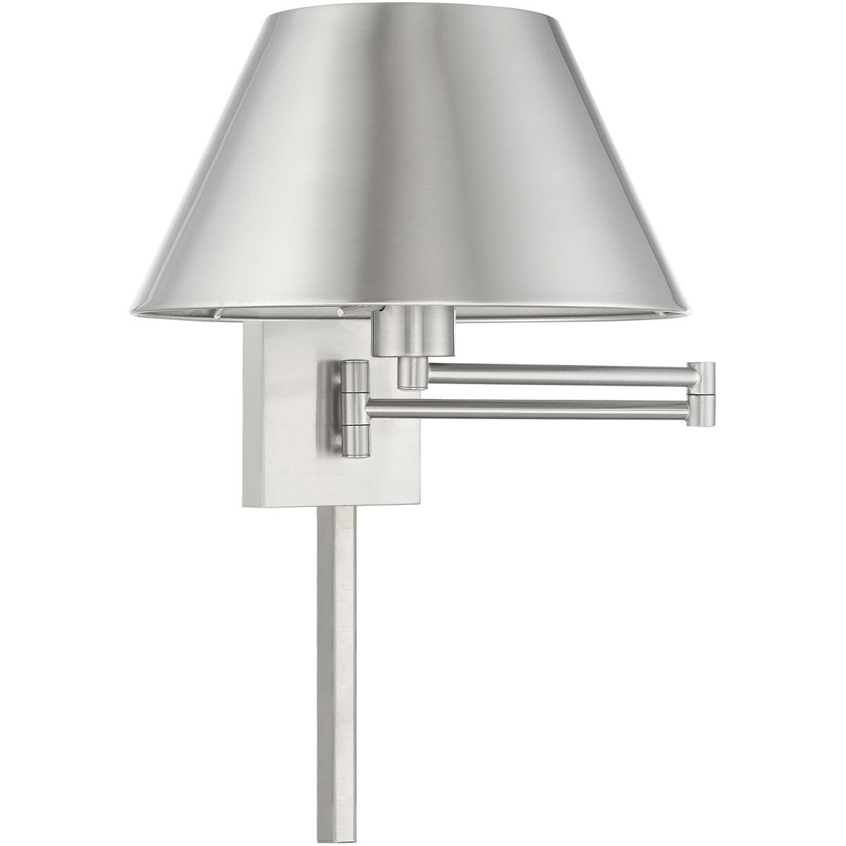Allison 25 inch 100.00 watt Brushed Nickel Swing Arm Wall Lamp Wall Light