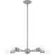 Lansdale 5 Light 19 inch Nordic Gray with Brushed Nickel Accents Chandelier Ceiling Light