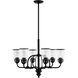 Lawrenceville 6 Light 26 inch Black Chandelier Ceiling Light