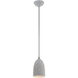 Arlington 1 Light 6 inch Nordic Gray with Brushed Nickel Accents Pendant Ceiling Light