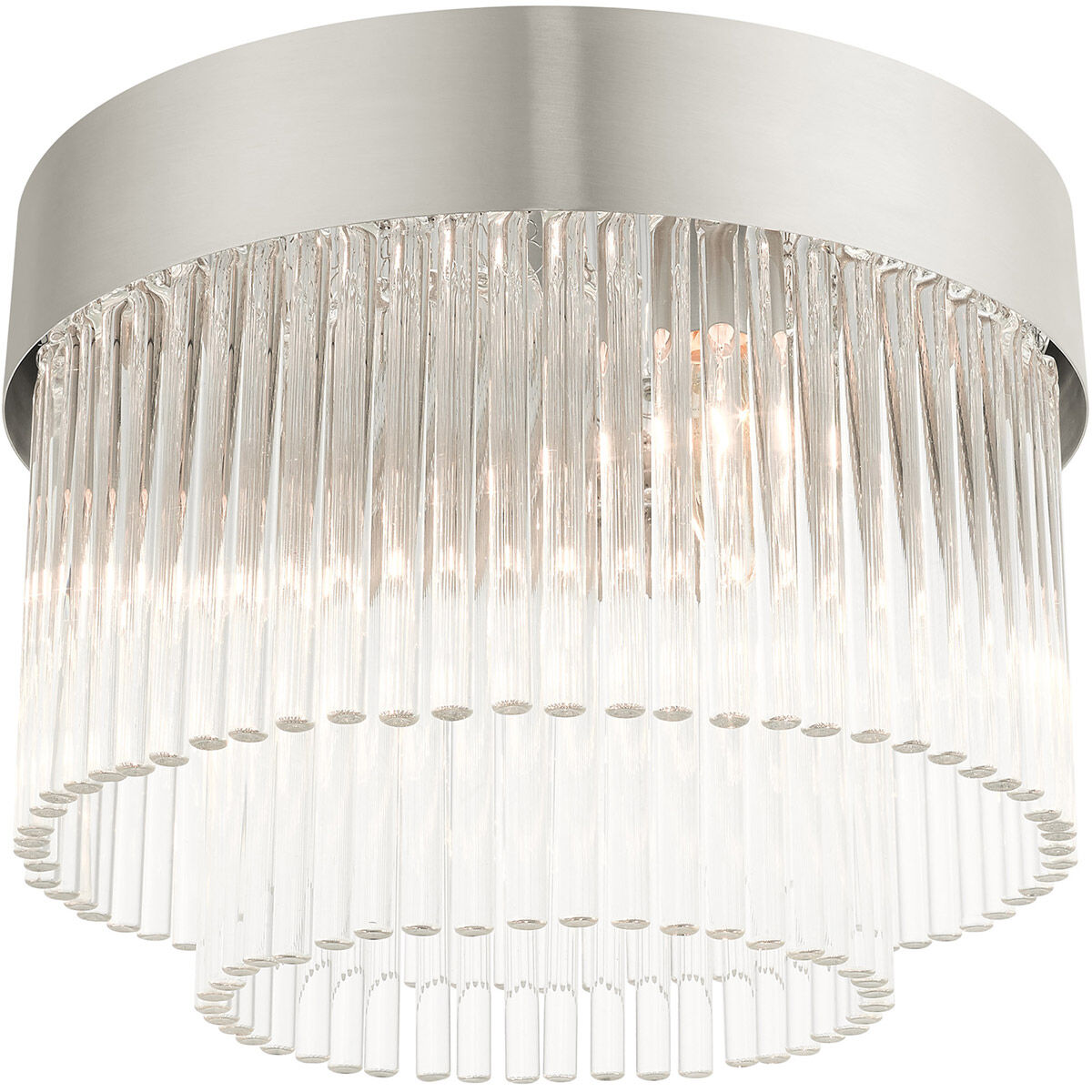 Norwich 4 Light 13 inch Brushed Nickel Flush Mount Ceiling Light