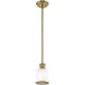 Middlebush 1 Light 6 inch Antique Brass Mini Pendant Ceiling Light