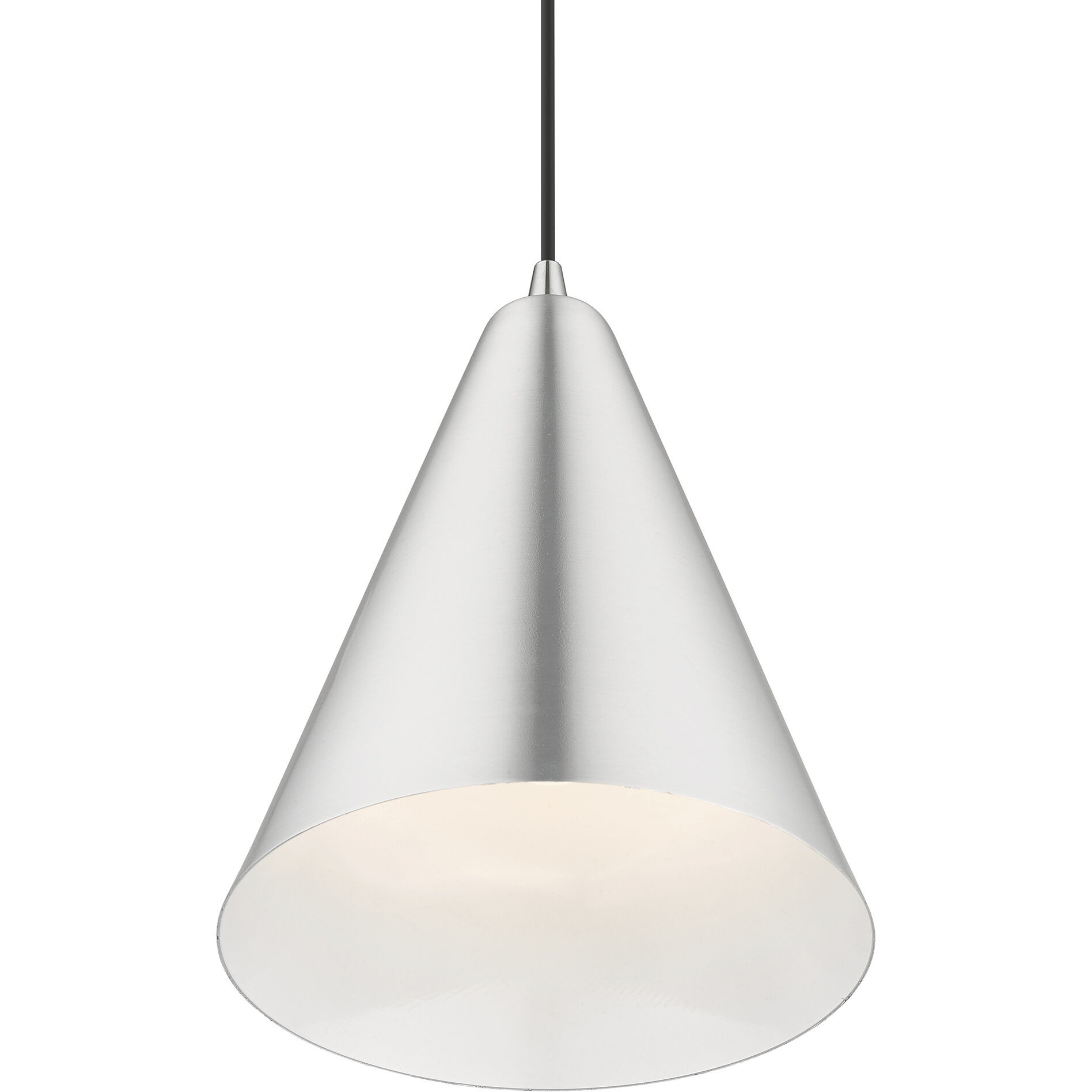 Dulce 1 Light 10 inch Brushed Aluminum with Polished Chrome Accents Pendant Ceiling Light