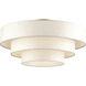 Manorwood 5 Light 28 inch Antique Brass Semi Flush Mount Ceiling Light, Extra Large
