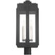 Lexington 3 Light 25 inch Black Outdoor Post Top Lantern
