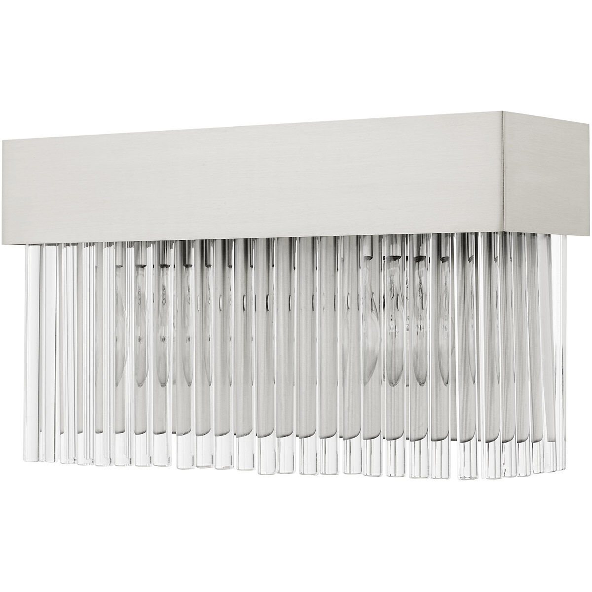 Norwich 2 Light 14 inch Brushed Nickel ADA Sconce Wall Light