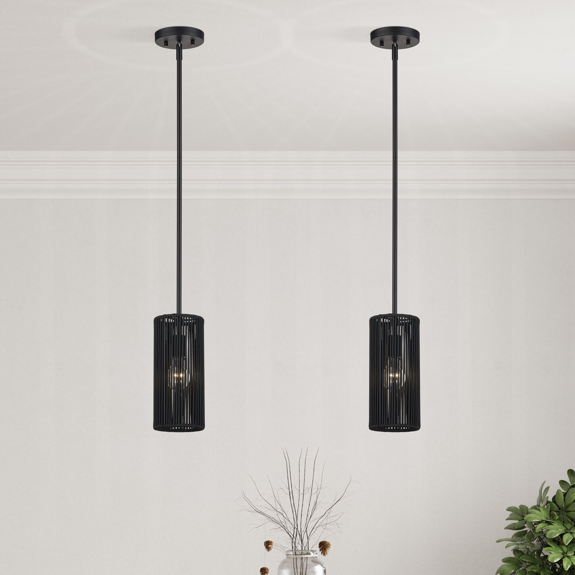 Acordia 1 Light 5.13 inch Black Mini Pendant Ceiling Light