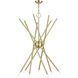Soho 14 Light 40 inch Satin Brass Foyer Chandelier Ceiling Light