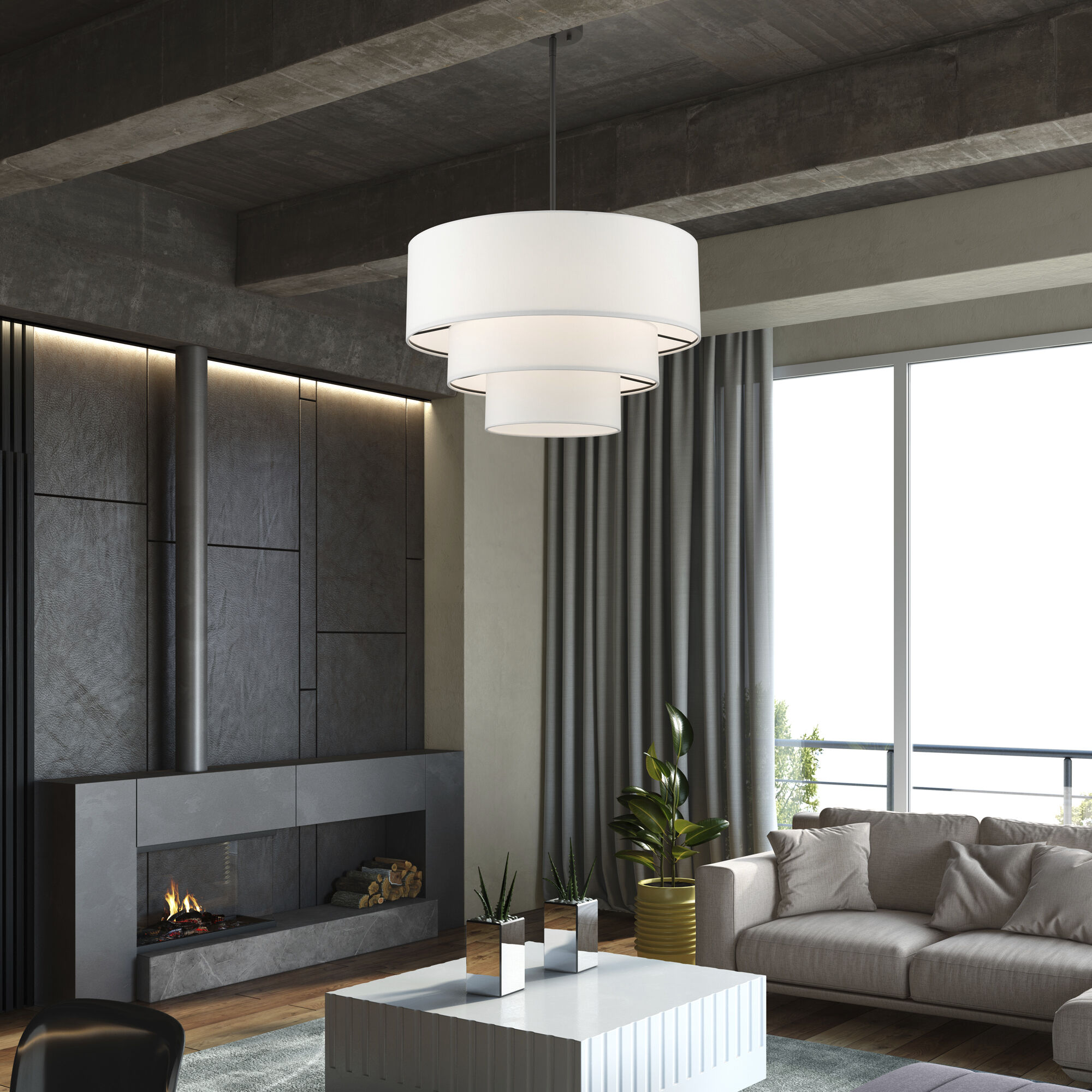 Carrington 4 Light 23 inch Bronze Pendant Chandelier Ceiling Light