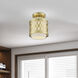 Vistaview 1 Light 7.25 inch Soft Gold Semi-Flush Ceiling Light