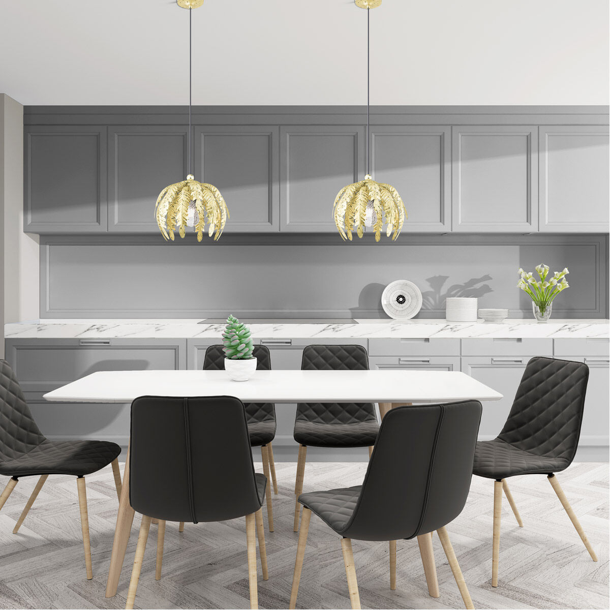 Acanthus 1 Light 13 inch Winter Gold Mini Pendant Ceiling Light