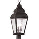 Exeter 3 Light 29.5 inch Bronze Outdoor Post Top Lantern