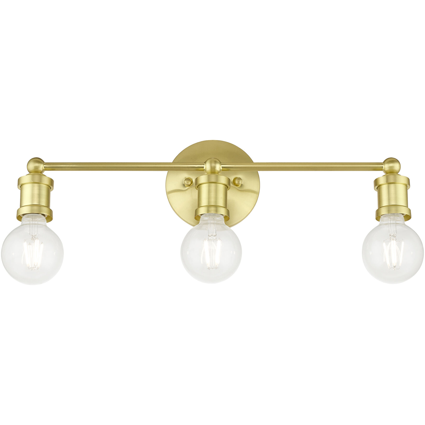 Lansdale 3 Light 20 inch Satin Brass Vanity Sconce Wall Light