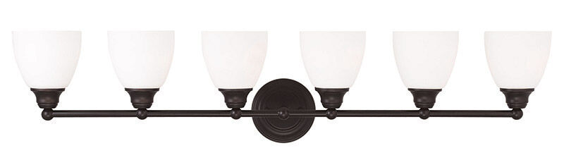 Somerville 6 Light 42 inch Bronze Bath Vanity Wall Light