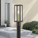 Gaffney 1 Light 15.5 inch Bronze with Antique Gold Finish Accents Outdoor Post Top Lantern