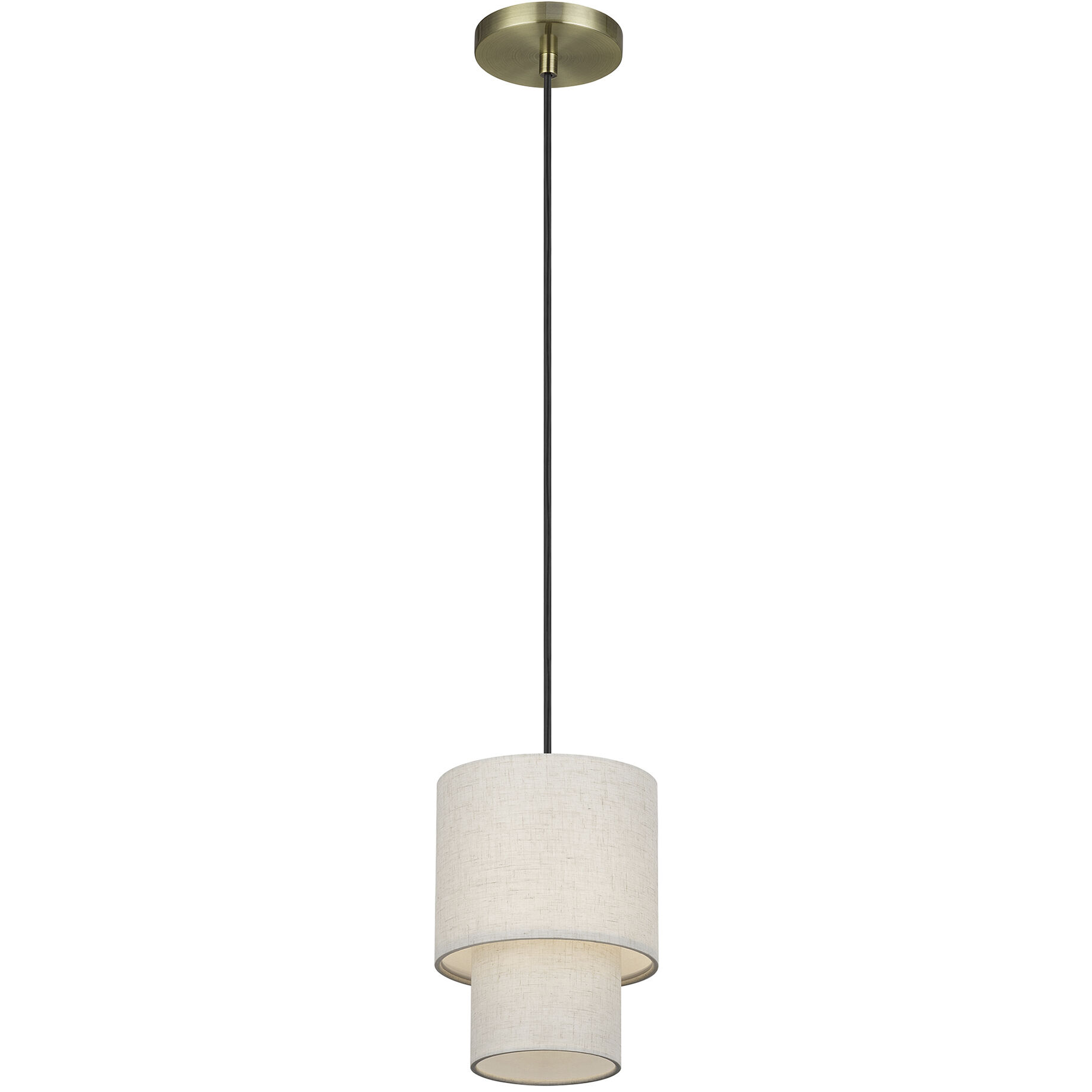 Monroe 1 Light 7 inch Antique Brass Mini Pendant Ceiling Light