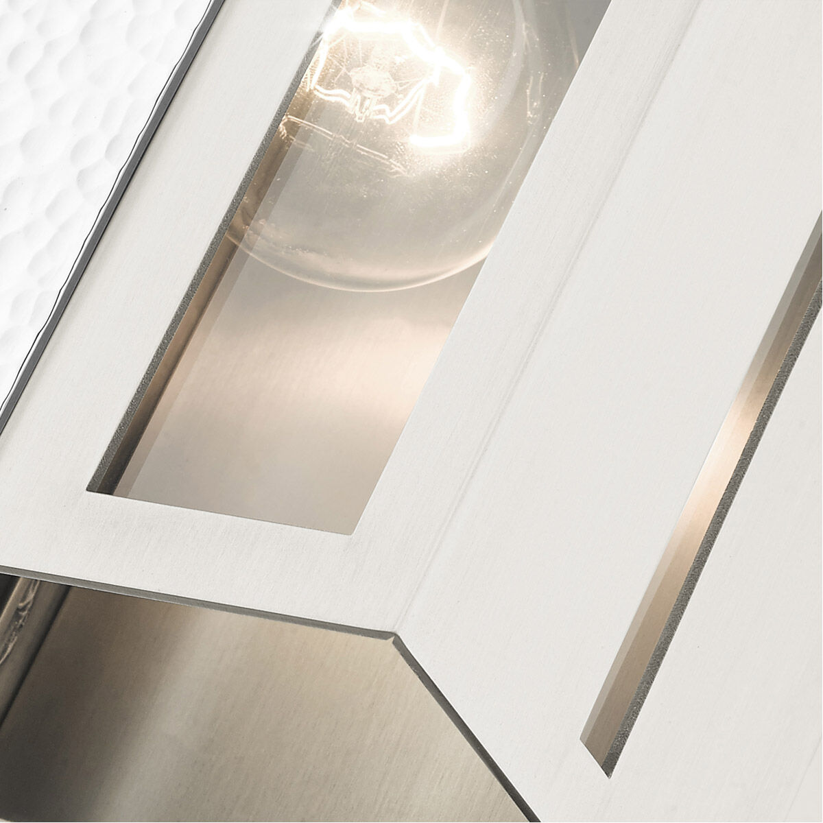 Lafayette 1 Light 9 inch Brushed Nickel Outdoor ADA Wall Lantern