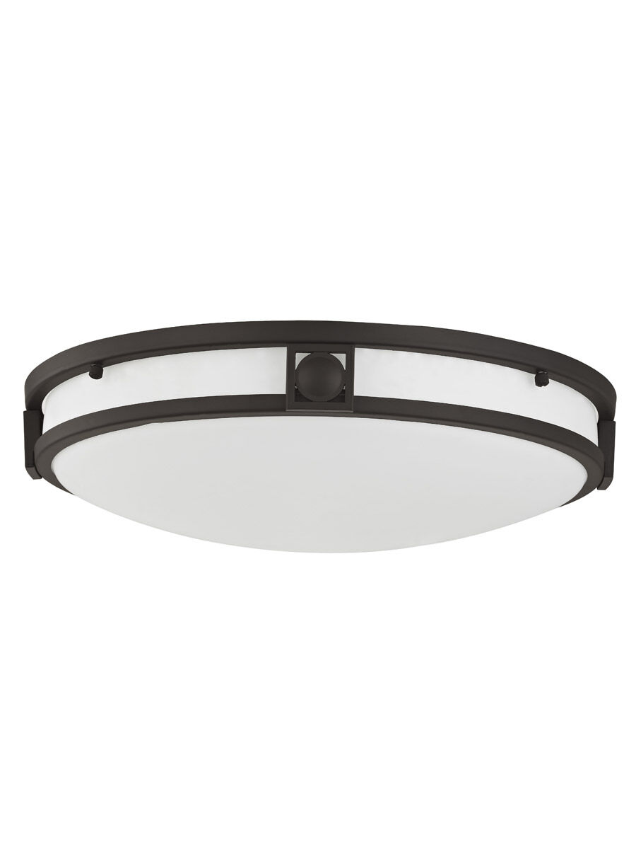 Titania 3 Light 16 inch Bronze Flush Mount Ceiling Light