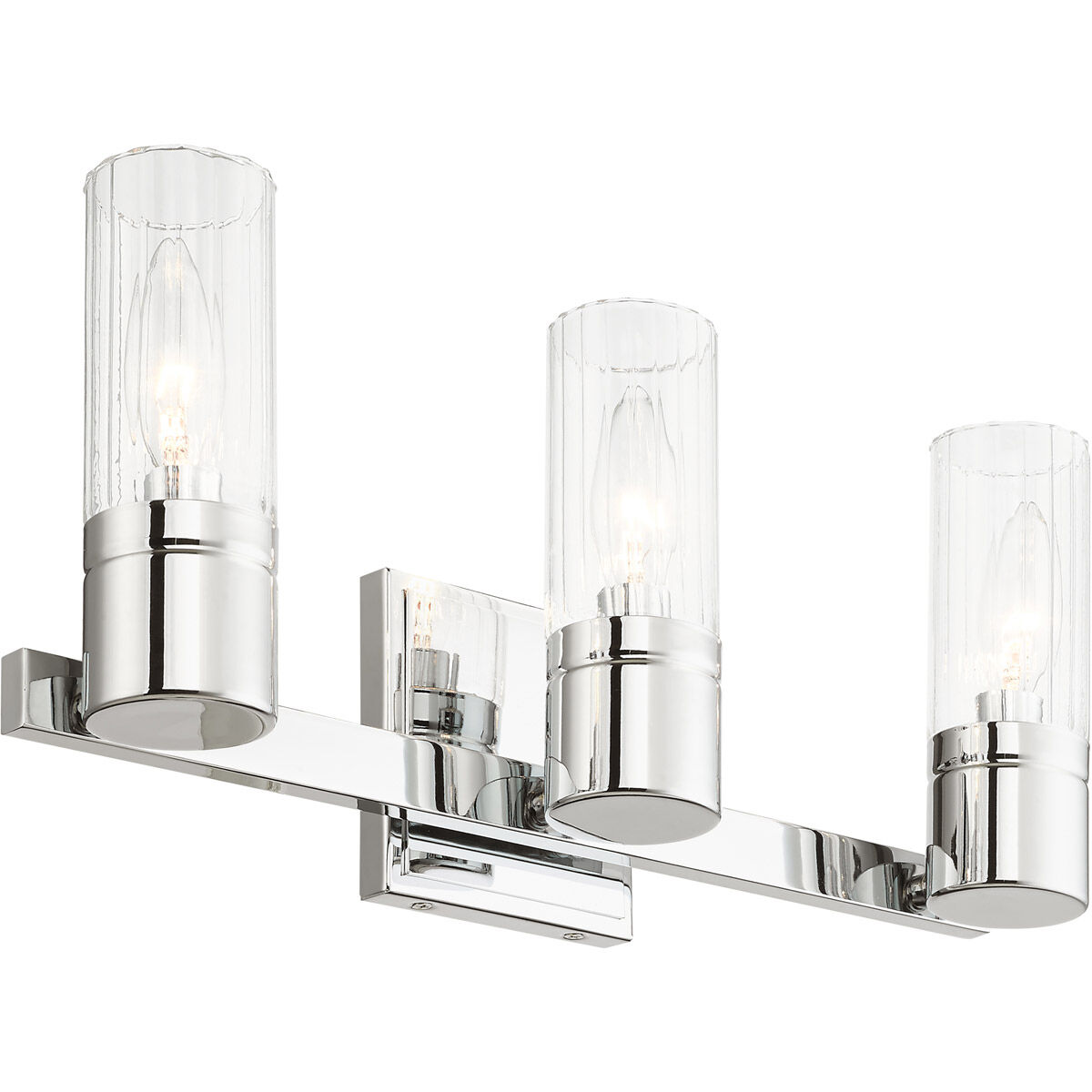 Midtown 3 Light 18 inch Polished Chrome Bath Vanity Wall Light