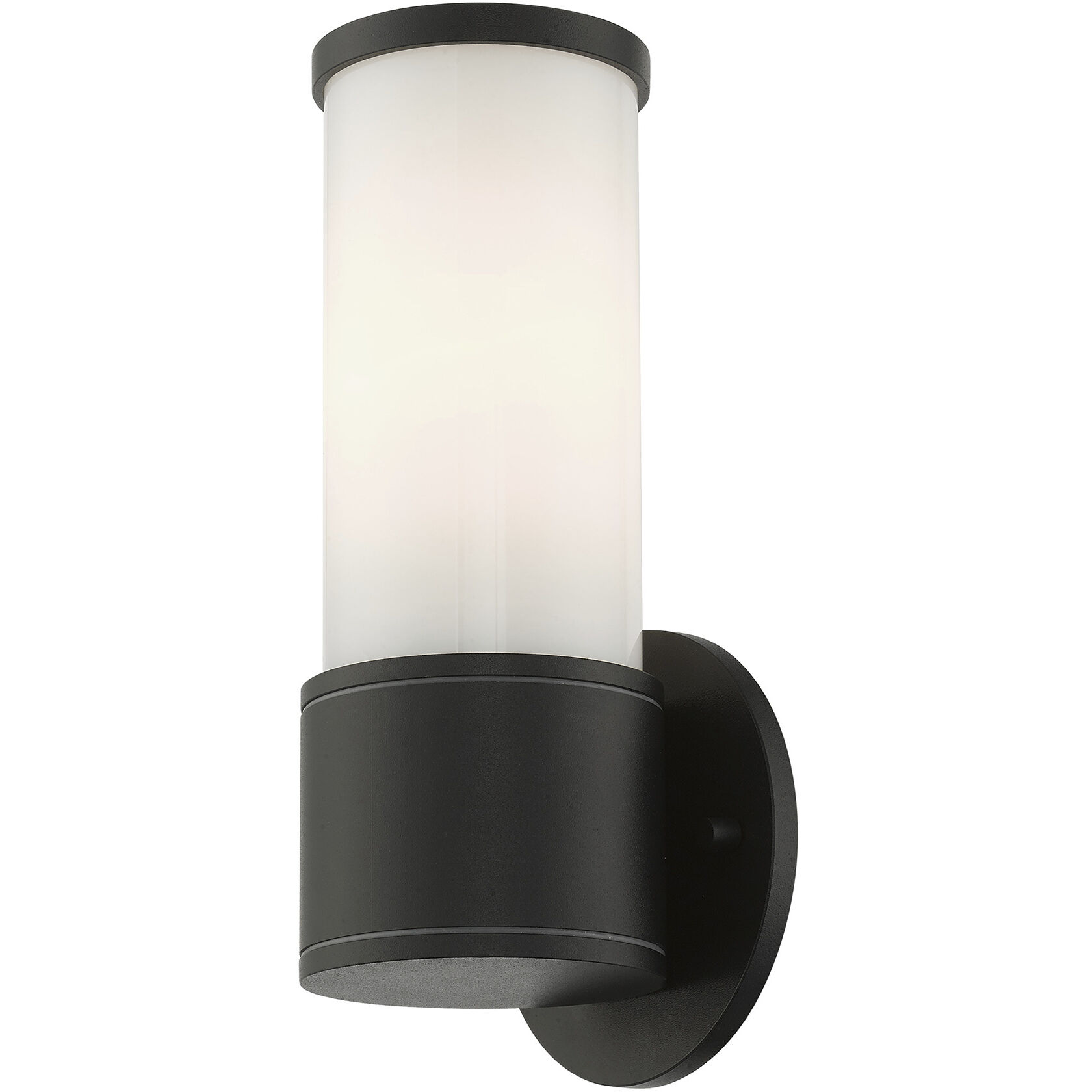 Landsdale 1 Light 10 inch Textured Black Outdoor ADA Wall Lantern