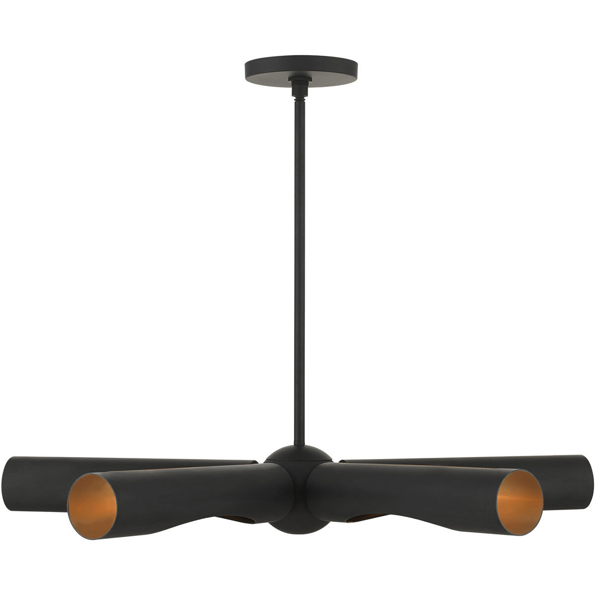 Novato 5 Light 33 inch Black Chandelier Ceiling Light