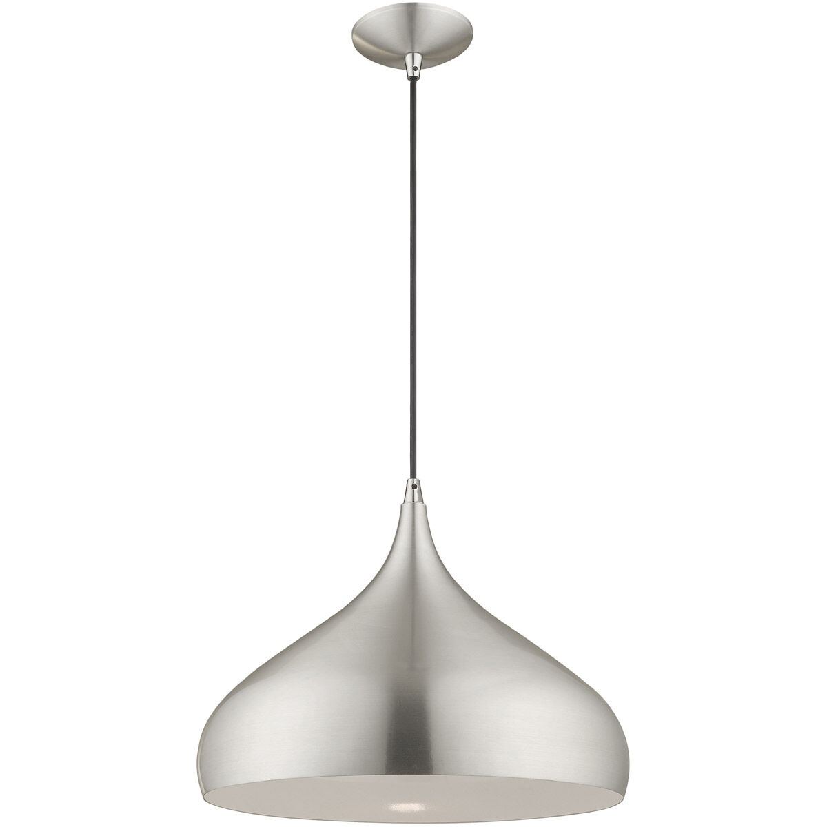 Allison 1 Light 16 inch Brushed Aluminum Mini Pendant Ceiling Light