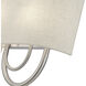 Stratton 2 Light 13 inch Brushed Nickel ADA Wall Sconce Wall Light