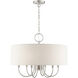 Blossom 7 Light 24 inch Brushed Nickel Pendant Chandelier Ceiling Light