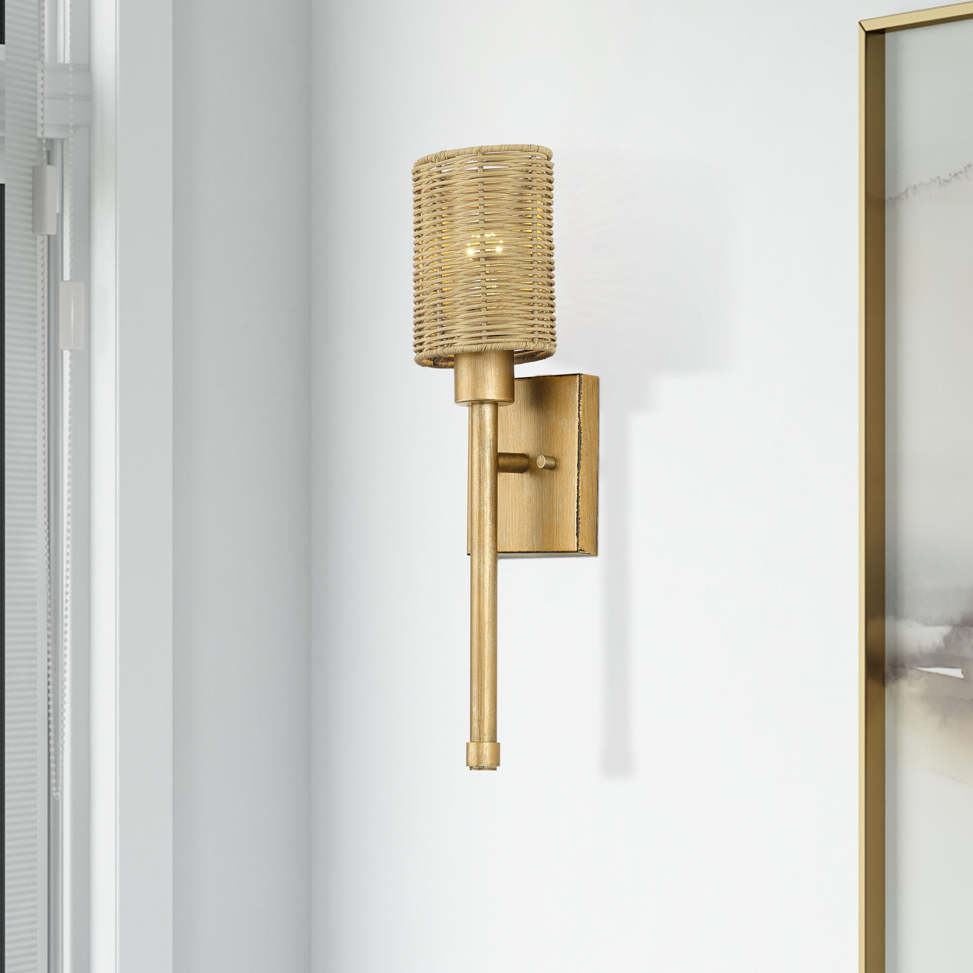 Weavington Wall Sconce Wall Light, Single