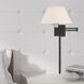 Allison 25 inch 100.00 watt Black Swing Arm Wall Lamp Wall Light