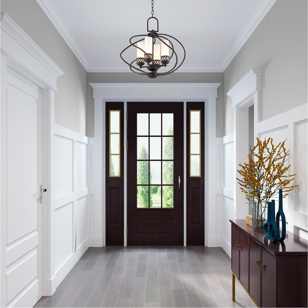 Westfield 4 Light 22 inch Olde Bronze Chandelier Ceiling Light