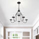 Alessia 5 Light 24 inch Black Chandelier Ceiling Light