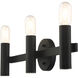 Copenhagen 3 Light 24 inch Black ADA Vanity Sconce Wall Light
