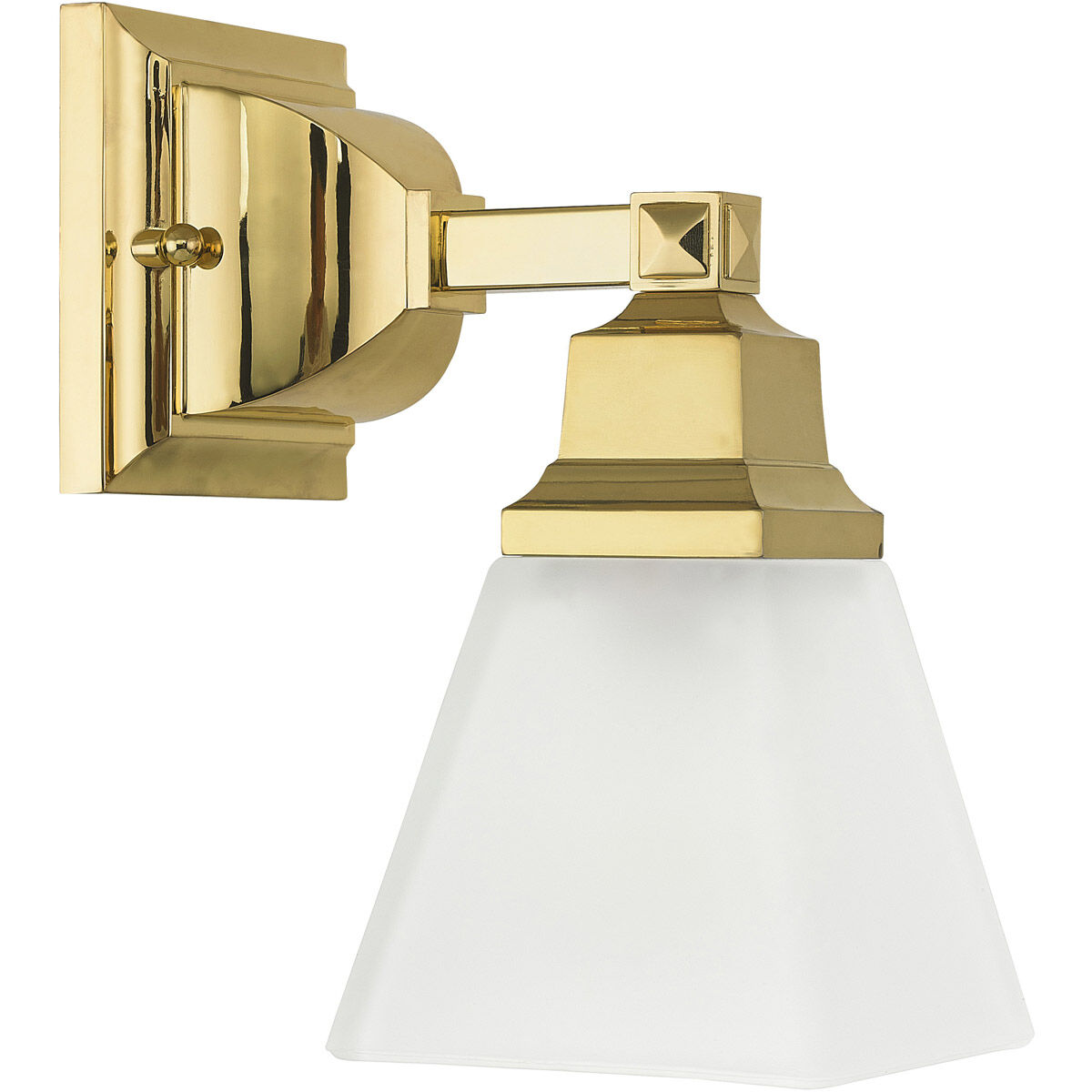 Mission 1 Light 5 inch Polished Brass Wall Sconce Wall Light