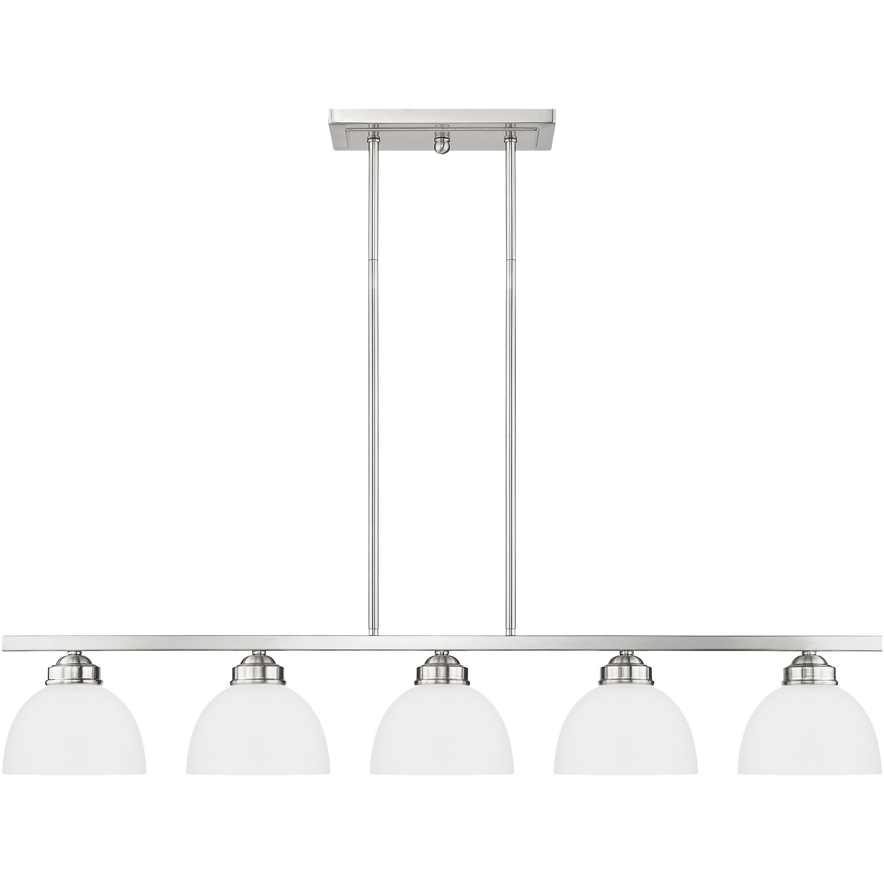 Somerset 5 Light 42 inch Brushed Nickel Island Ceiling Light