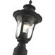 Oxford 1 Light 16 inch Textured Black Outdoor Post Top Lantern