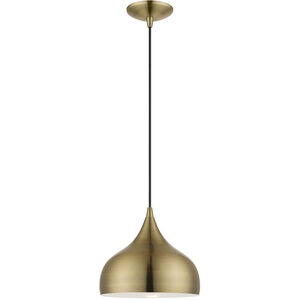 Amador 1 Light 10 inch Antique Brass Pendant Ceiling Light