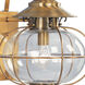 Harbor 1 Light 20 inch Flemish Brass Outdoor Wall Lantern